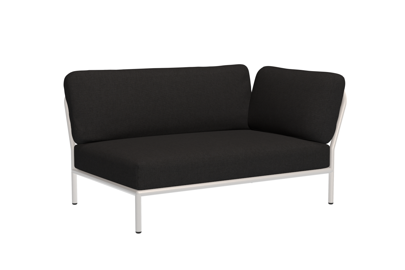 Level Corner Loungesofa, rechts, muted white / char