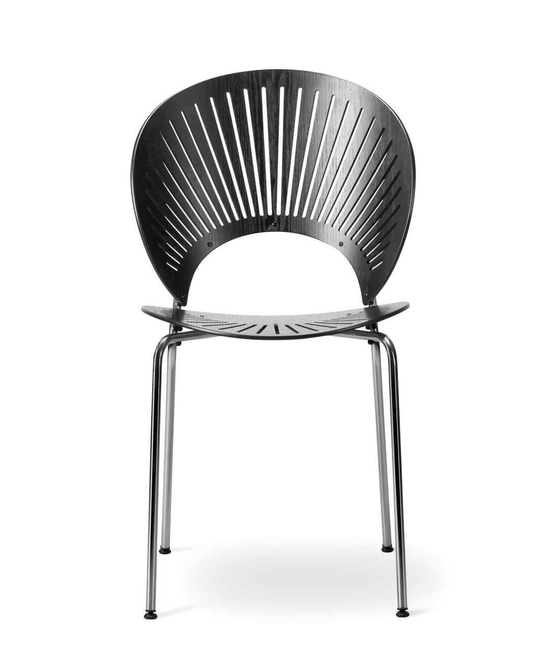 Trinidad Stuhl, schwarz / walnuss lackiert
