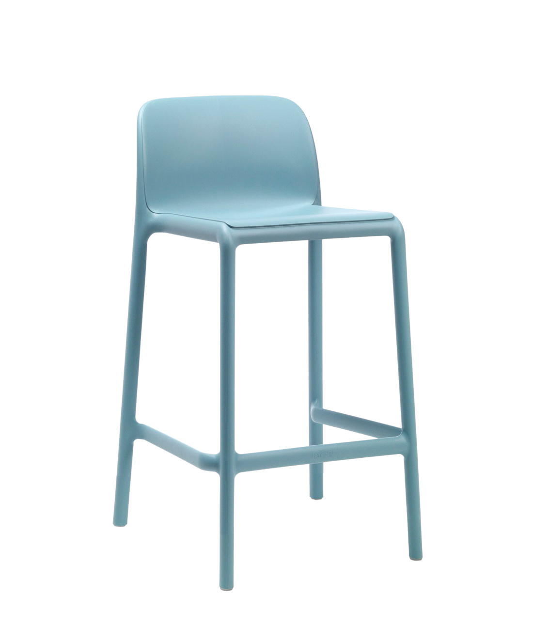 Nardi Faro Barhocker 65 cm, celeste, italienisches Design, wetterfest, leicht, langlebig, Outdoor-Barhocker