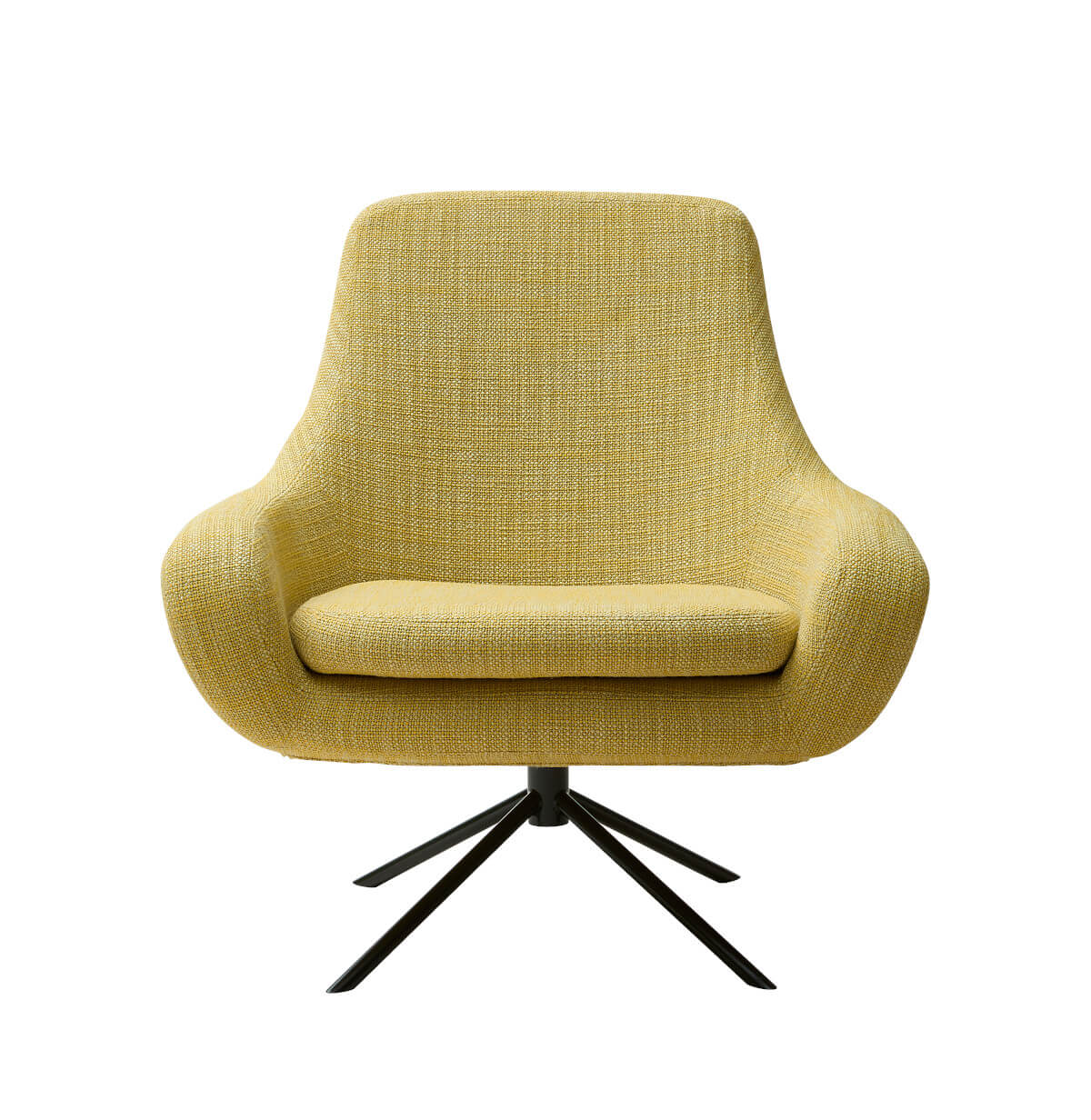 Noomi Drehsessel von Softline, komfortabler Polstersessel mit Drehfunktion, zeitloses Design für Wohn- und Arbeitsbereiche