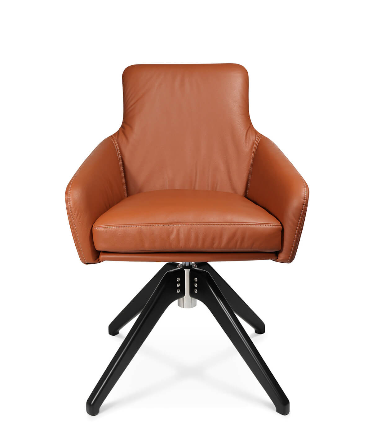 Wagner W-Cube 1CLF Sessel mit Holz-Gestell und Höhenverstellung, moderner Design-Sessel für Büro, Lounge und Empfang