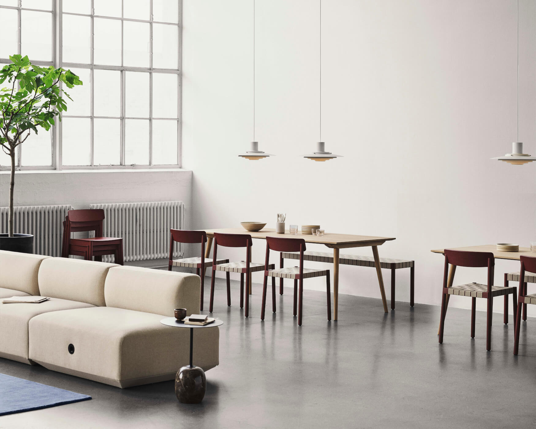 &Tradition Betty TK5 Bank, zeitloses Design, komfortabel und stabil – ideal für Flur, Wohnzimmer oder Lounge