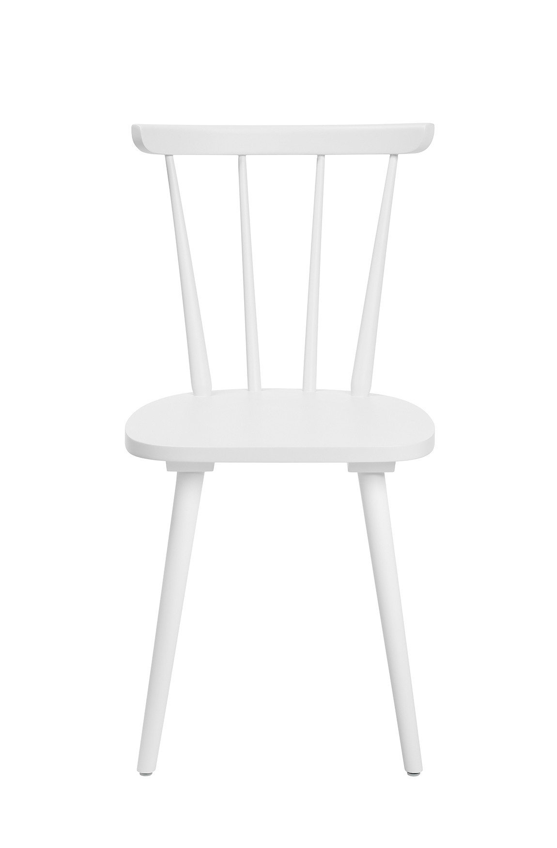 Moderner Wagner W-1960 Stuhl in reinweiß, ergonomisches Design, stabile Verarbeitung für Ess- oder Arbeitsbereich.