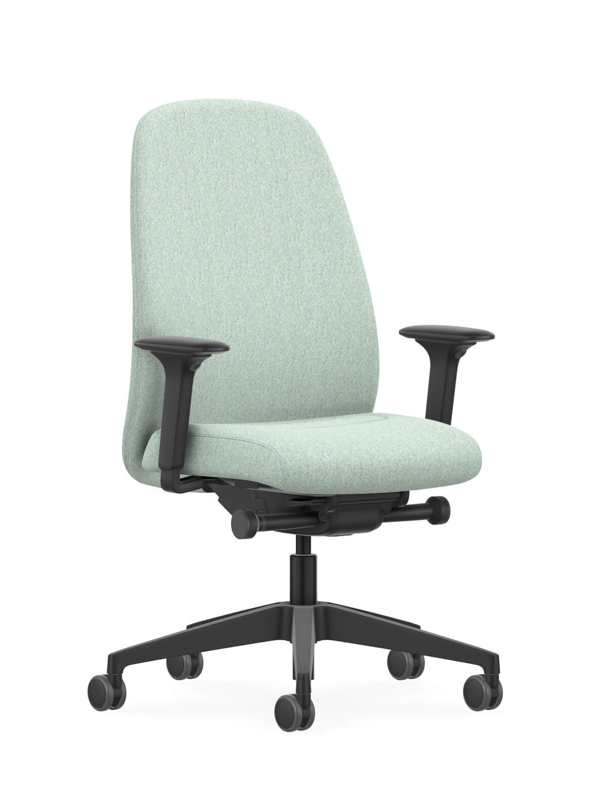 Ergonomischer Interstuhl HEJis3 HJ116 Bürodrehstuhl mit Netzrücken und Sitzkomfort für langes Arbeiten.