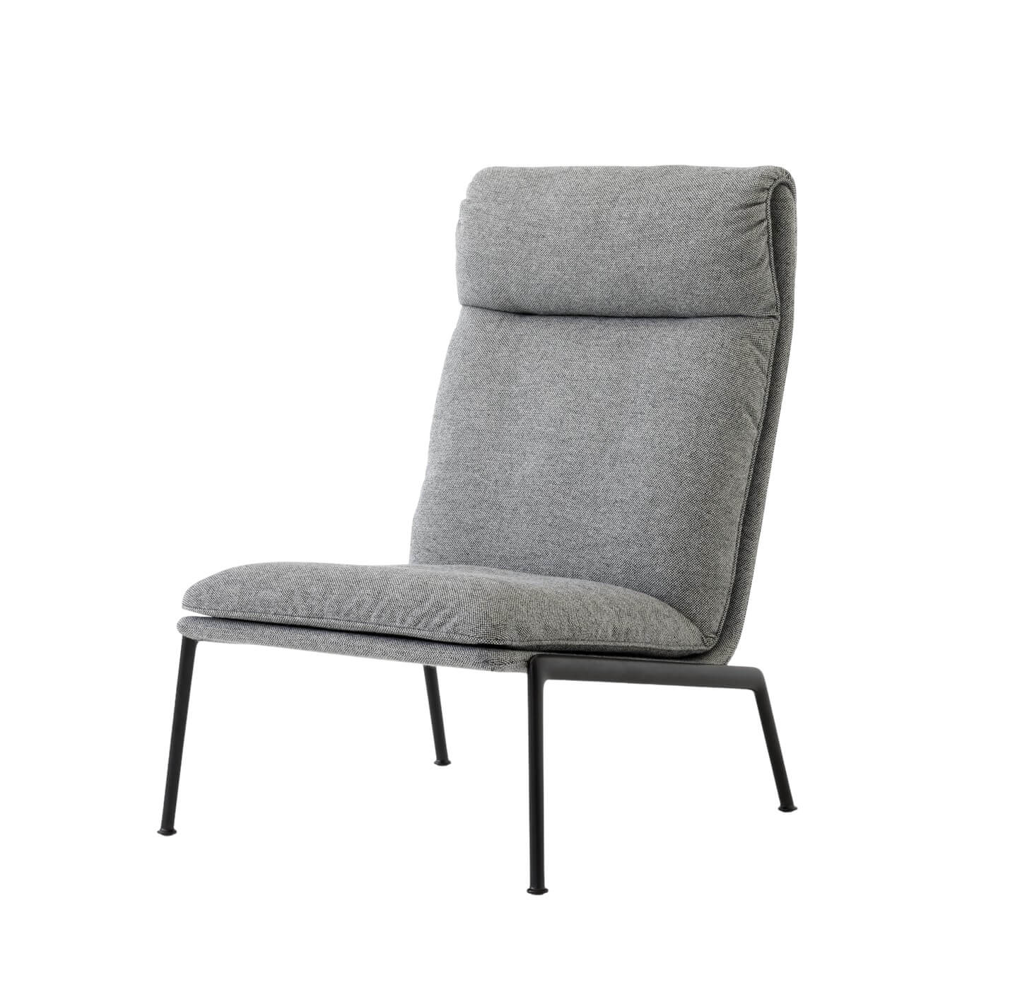 Muno LN16 High Back Lounge Chair, schwarz / hallingdal 0126