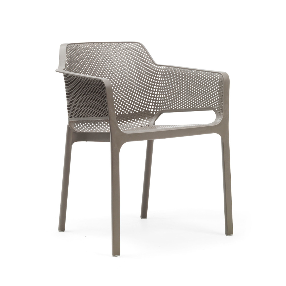 Nardi Net Armlehnstuhl tortora – italienischer Outdoor-Armlehnstuhl Nardi Net Armlehnstuhl tortora, italienisches Outdoor-Design, wetterfest, leicht, langlebig, komfortabel