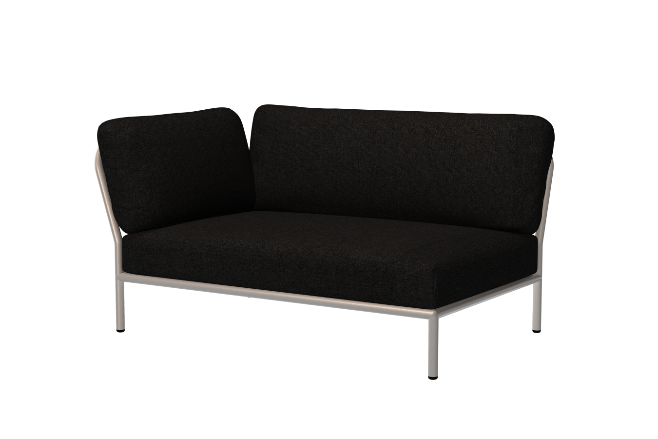 Level Corner Loungesofa, links, muted white