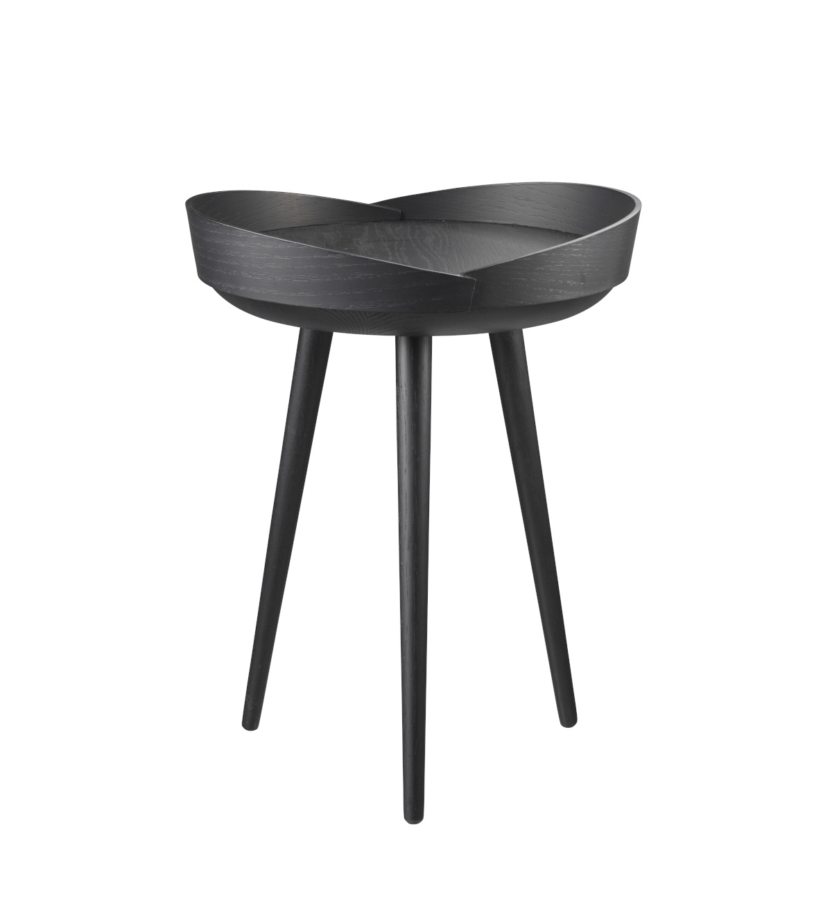 FDB Møbler D106 Bakkedal Beistelltisch, nordisch, Eiche schwarz, langlebig, funktional, nachhaltig