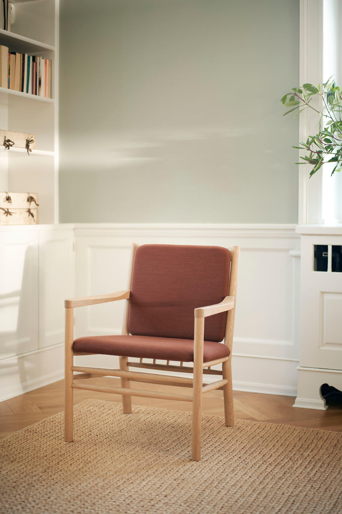 Moderner J147 Sessel von FDB Møbler, komfortabel und hochwertig – stilvolles Sitzmöbel für Wohn- oder Leseecke