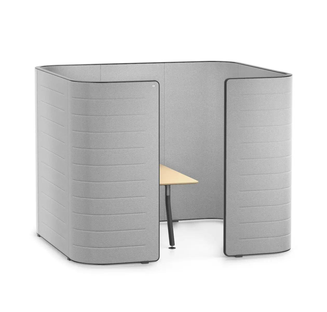 Interstuhl HUB HU375 Besprechungs-Pod hoch mit Ziernähten in Grau