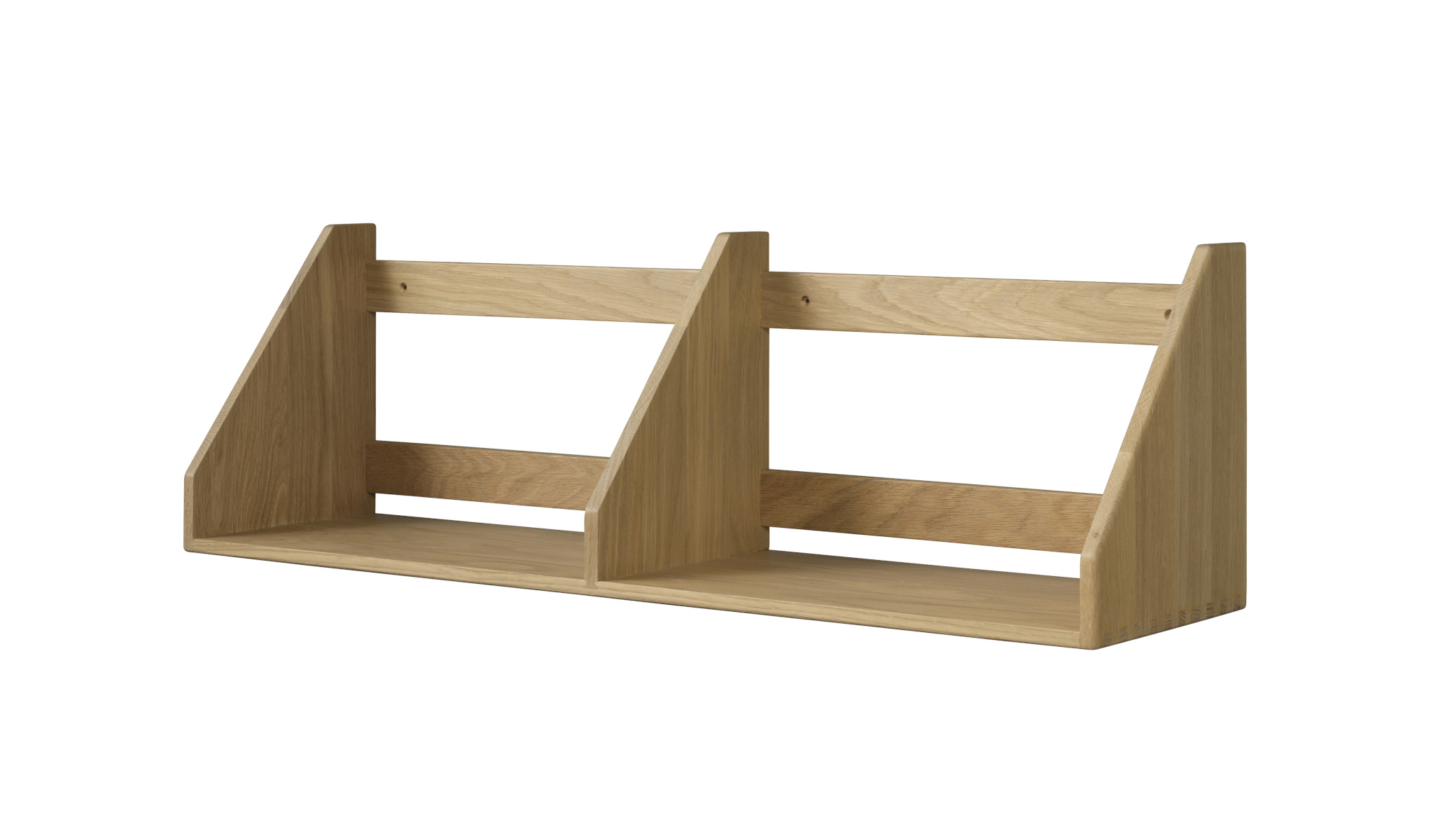 FDB Møbler B5 Wandregal, nordisch, Eiche natur, langlebig, funktional, nachhaltiges Design