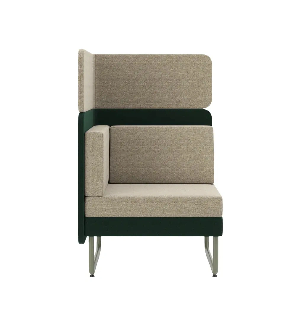 Nowy Styl Play&Work Sofa 1-Sitzer mit hoher Abschirmung für konzentriertes Arbeiten, Besprechungen und moderne Bürobereiche.