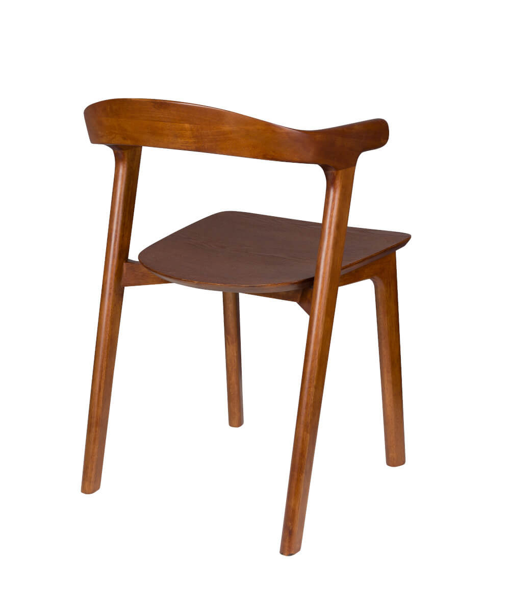 Northwood Stuhl von Zuiver in Walnuss, robustes Holz, klare Linien, langlebige Qualität, vielseitig kombinierbar im Interieur