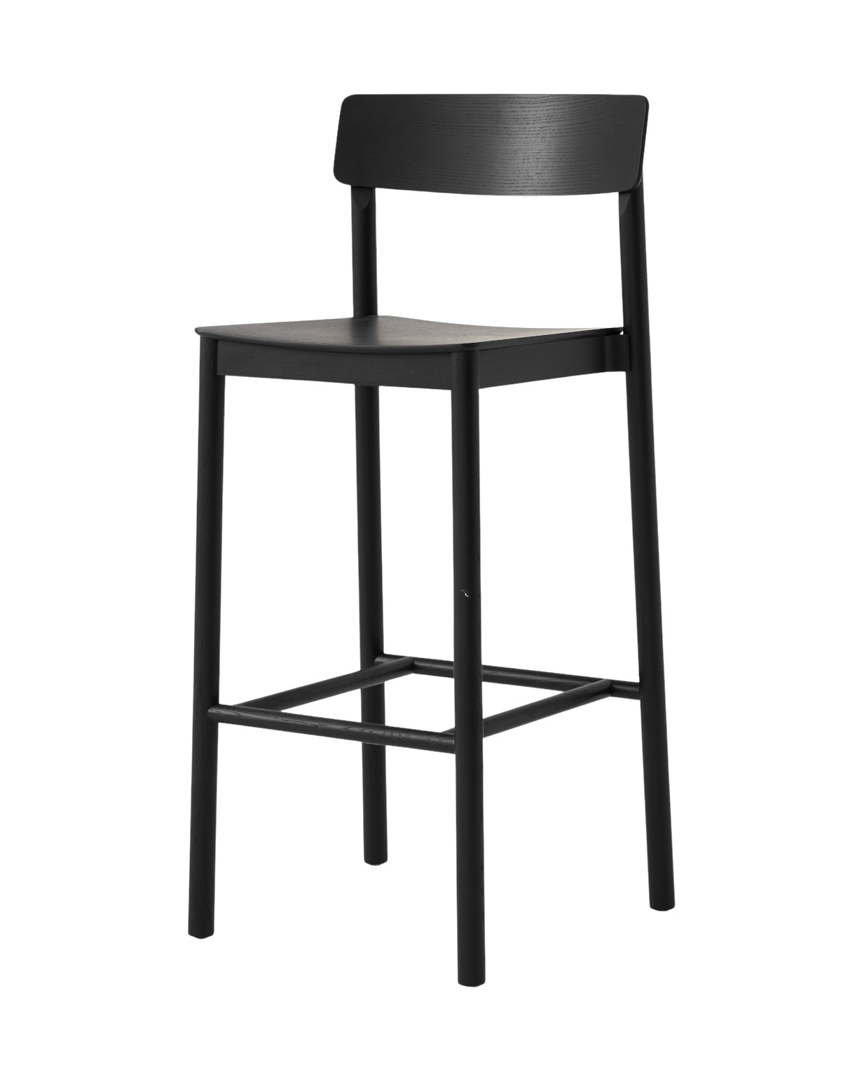 &Tradition Betty TK16 Barhocker, schwarz, dänisches Design, langlebig, elegant – stilvoll an Bar oder Küchentheke