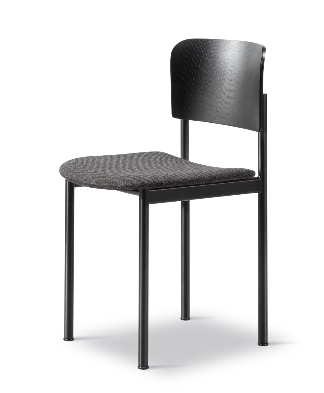 Plan Chair Sitz gepolstert, eiche lackiert / re-wool 128