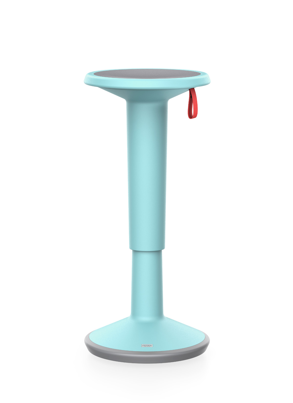 Aktiver Sitzhocker von Interstuhl zur Förderung dynamischen Sitzens, ergonomisch, ideal für gesunde Haltung