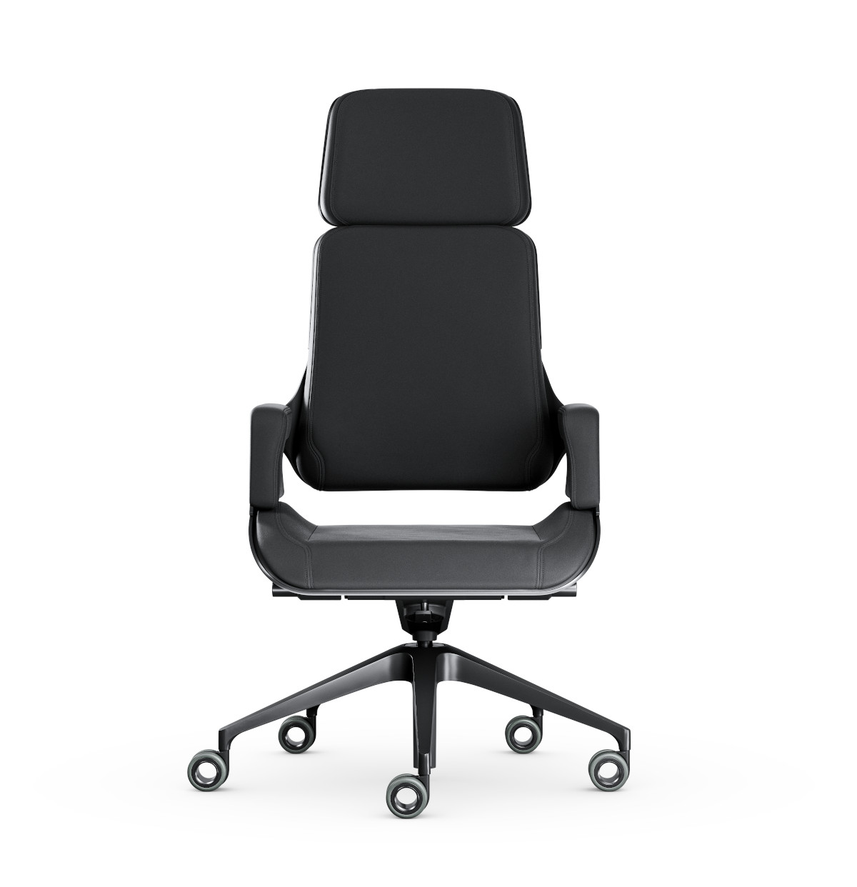 Interstuhl Silver 362S Designer-Bürodrehstuhl Leder Interstuhl Silver 362S ergonomischer Bürodrehstuhl mit Aluminiumrahmen, Lederbezug und edlem Premium-Design