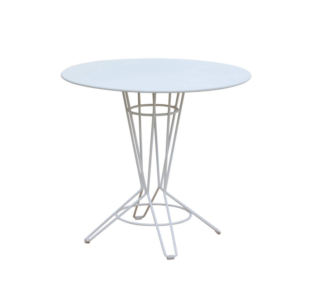 Nostrum Bistrotisch, Ø 90 cm, verkehrsweiß