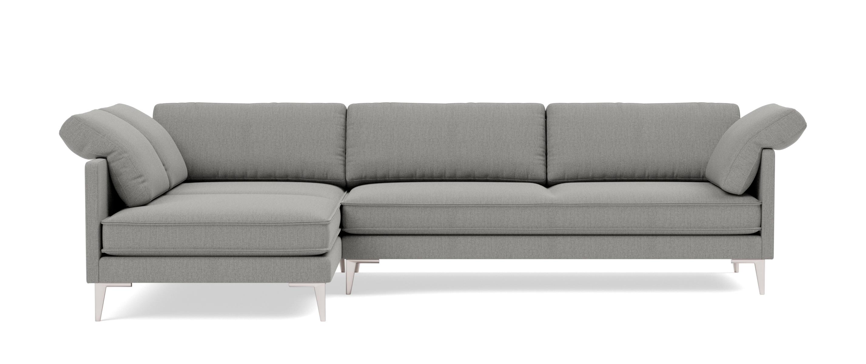 EJ295 Chaise Sofa, links, chrom / re-wool 128