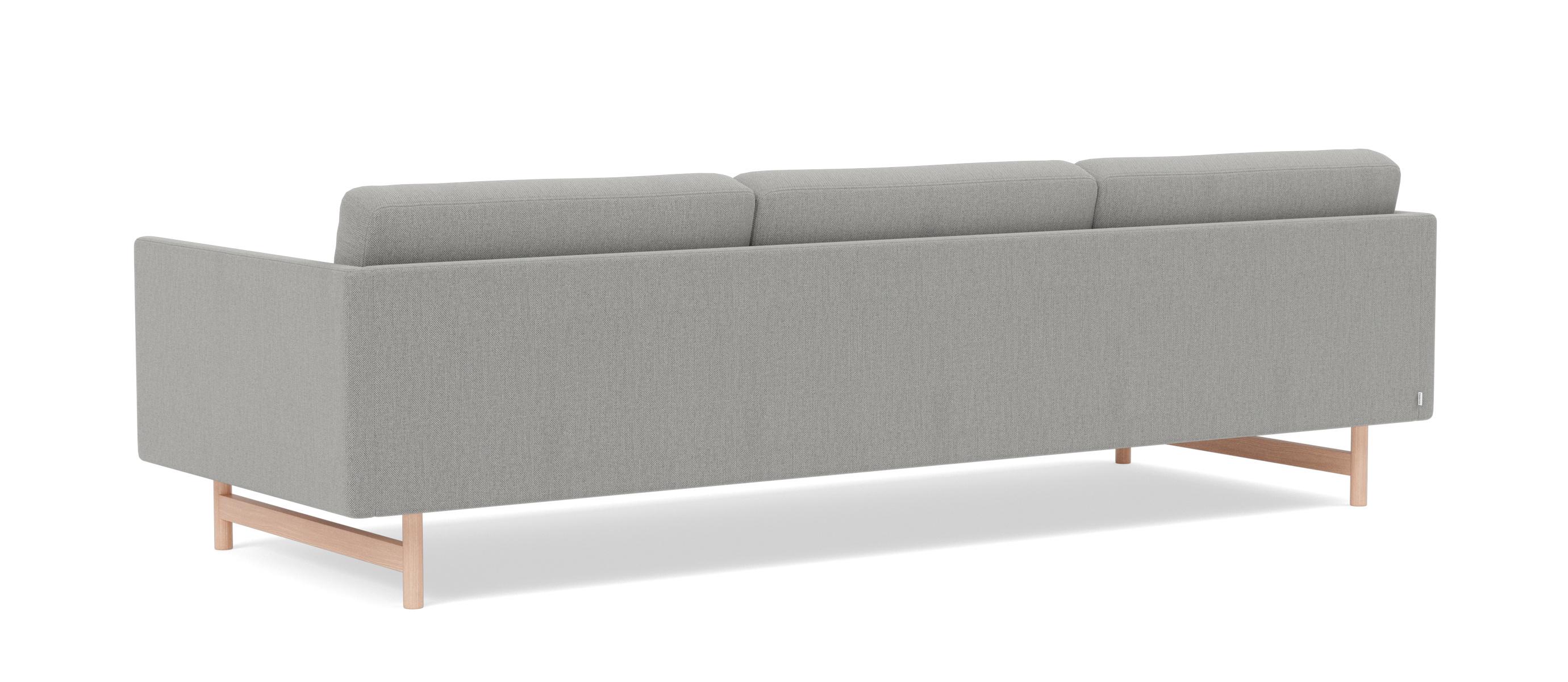Calmo Sofa 3-Sitzer, eiche lackiert / re-wool 128