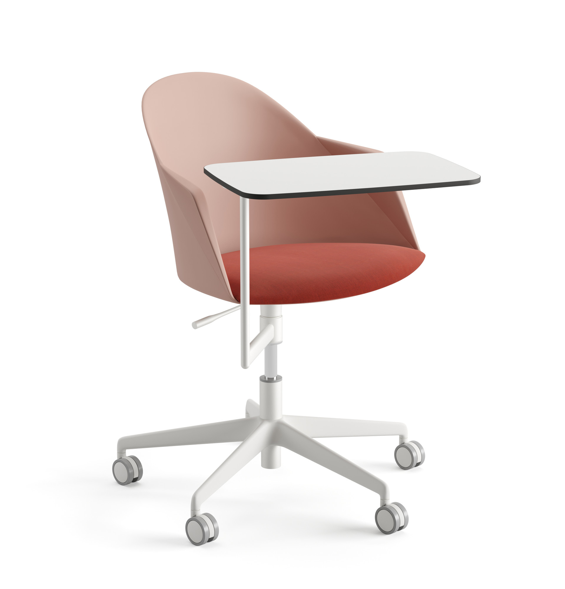 Cila Go Drehstuhl mit Schreibbrett, kunststoff mit polstersitz #2315