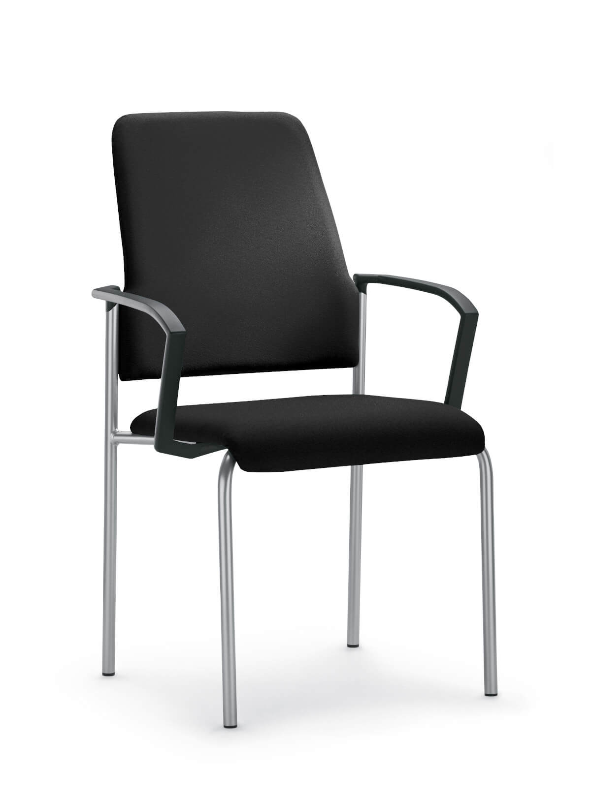 Stapelbarer Interstuhl Goal 450G Besucherstuhl mit gepolsterter Sitzfläche, ideal für flexible Raumgestaltung im Büro