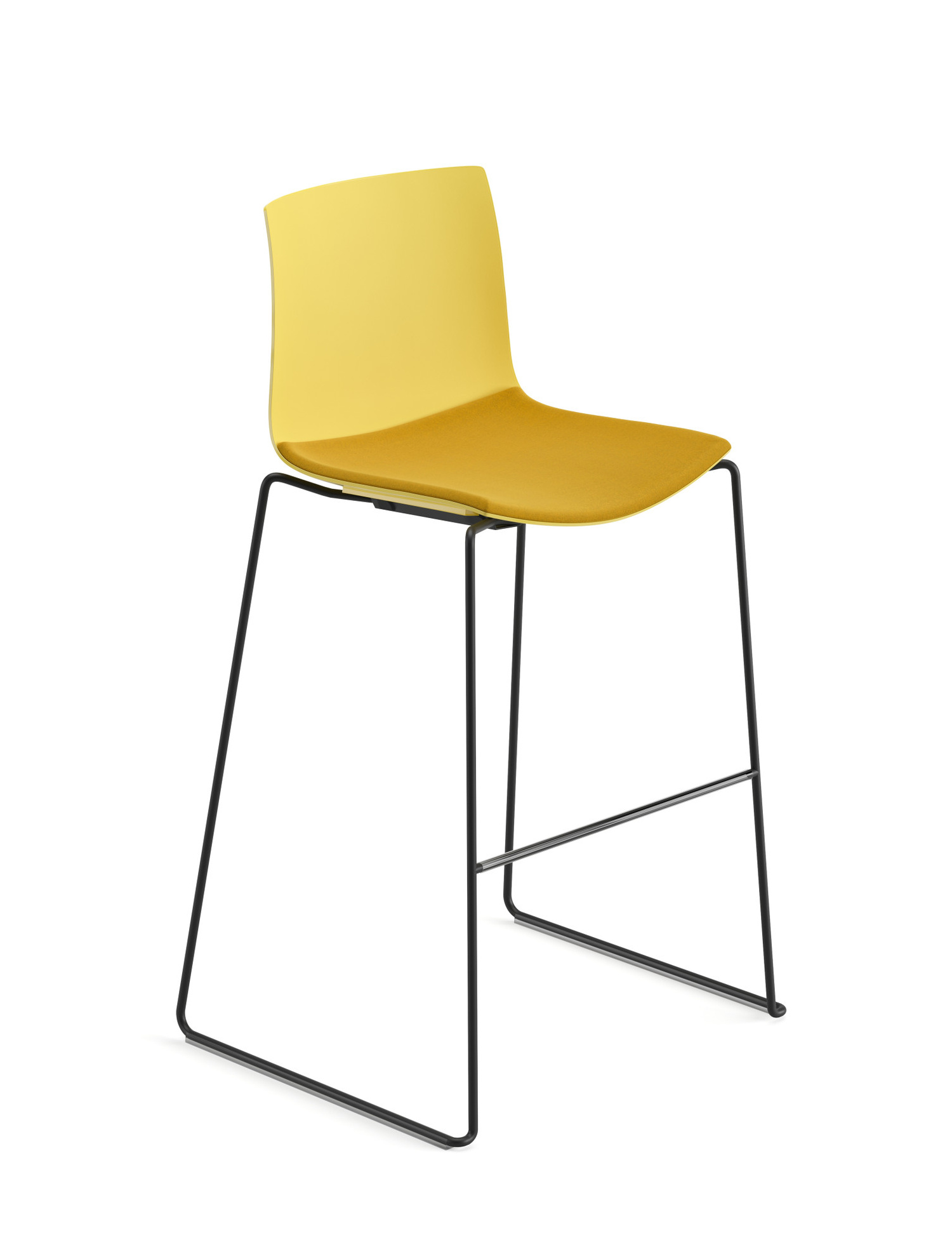 Catifa 46 Barhocker, höhe 64 cm, kunststoff, polstersitz #0304