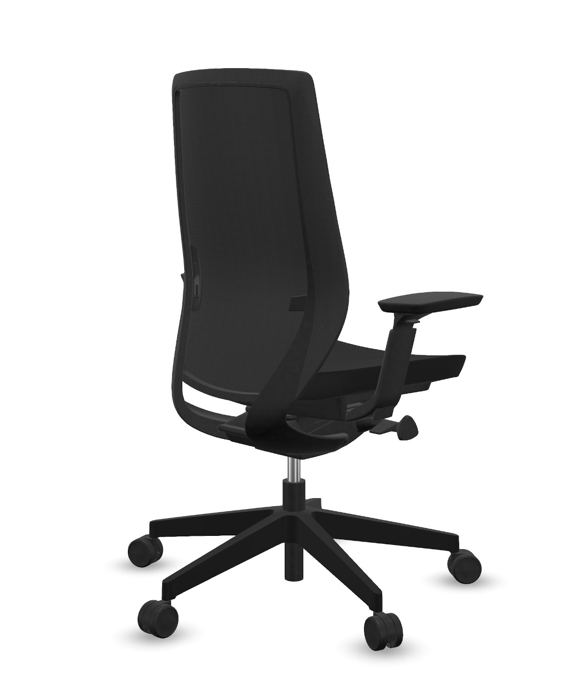 Ergonomischer Bürostuhl Profim Accis Pro 150SFL mit Netzrücken, Lordosenstütze, schwarz