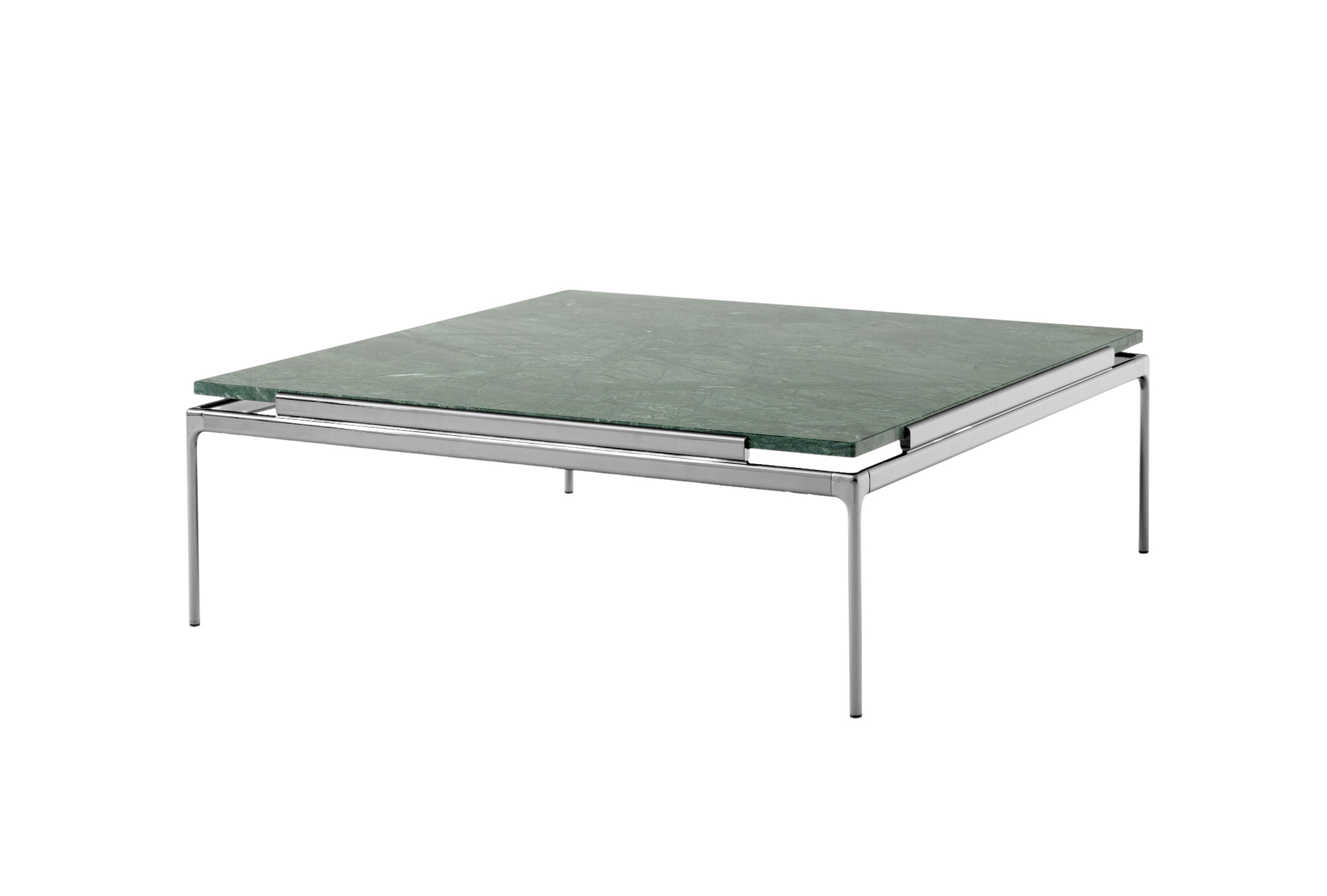 Sett LN13 Couchtisch, chrom dunkel / verde guatemala Sett LN13 Couchtisch, chrom dunkel / verde guatemala