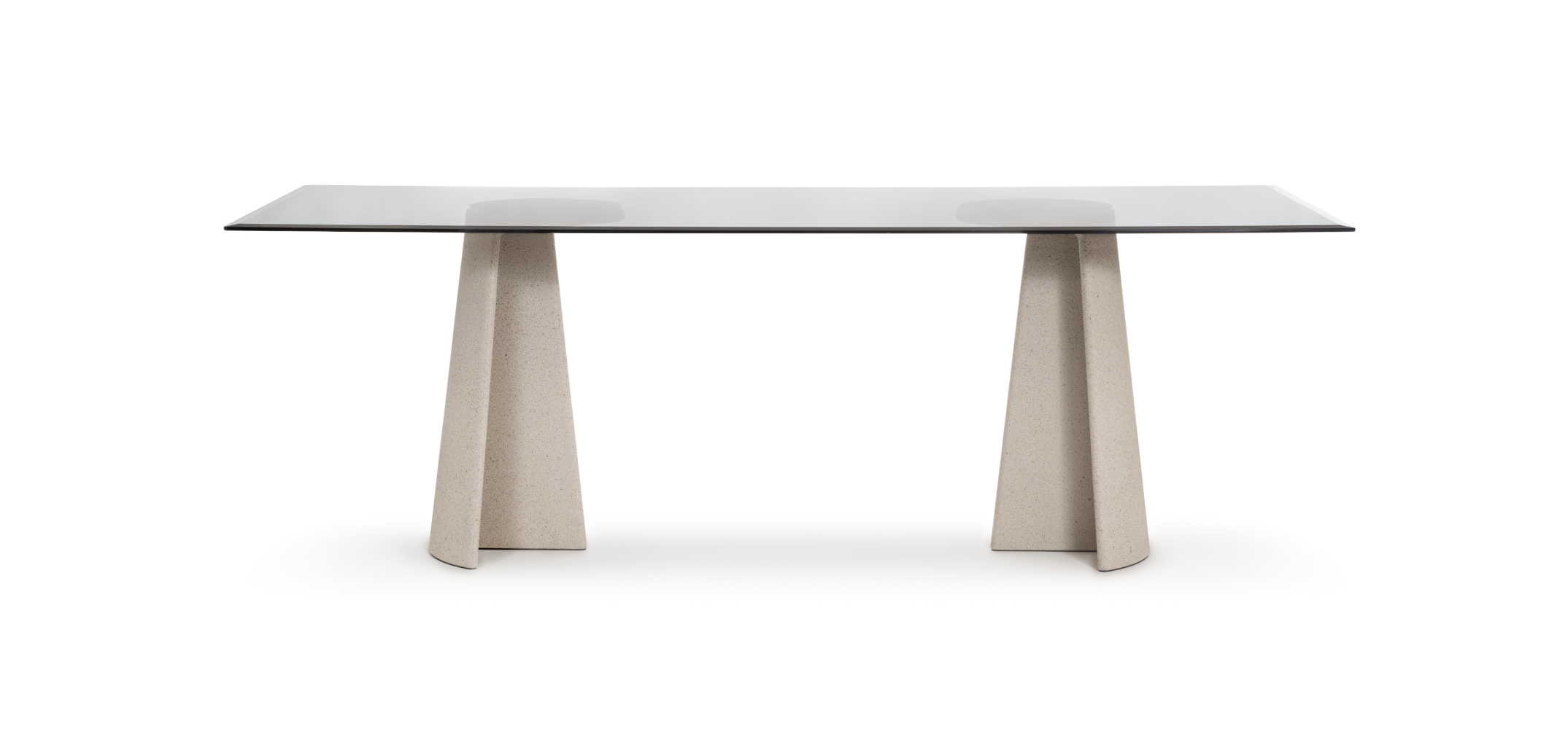 Ancora Tisch, 220 cm, rauchglas