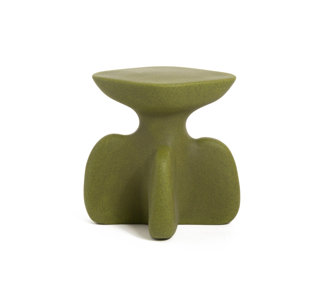 Archeo Hocker, niedrig, nature green