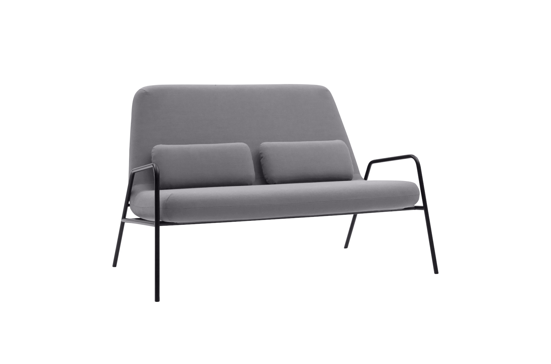 Modernes Designersofa Softline Nola mit hochwertigem Stoff, klaren Linien und hohem Komfort für das Wohnzimmer