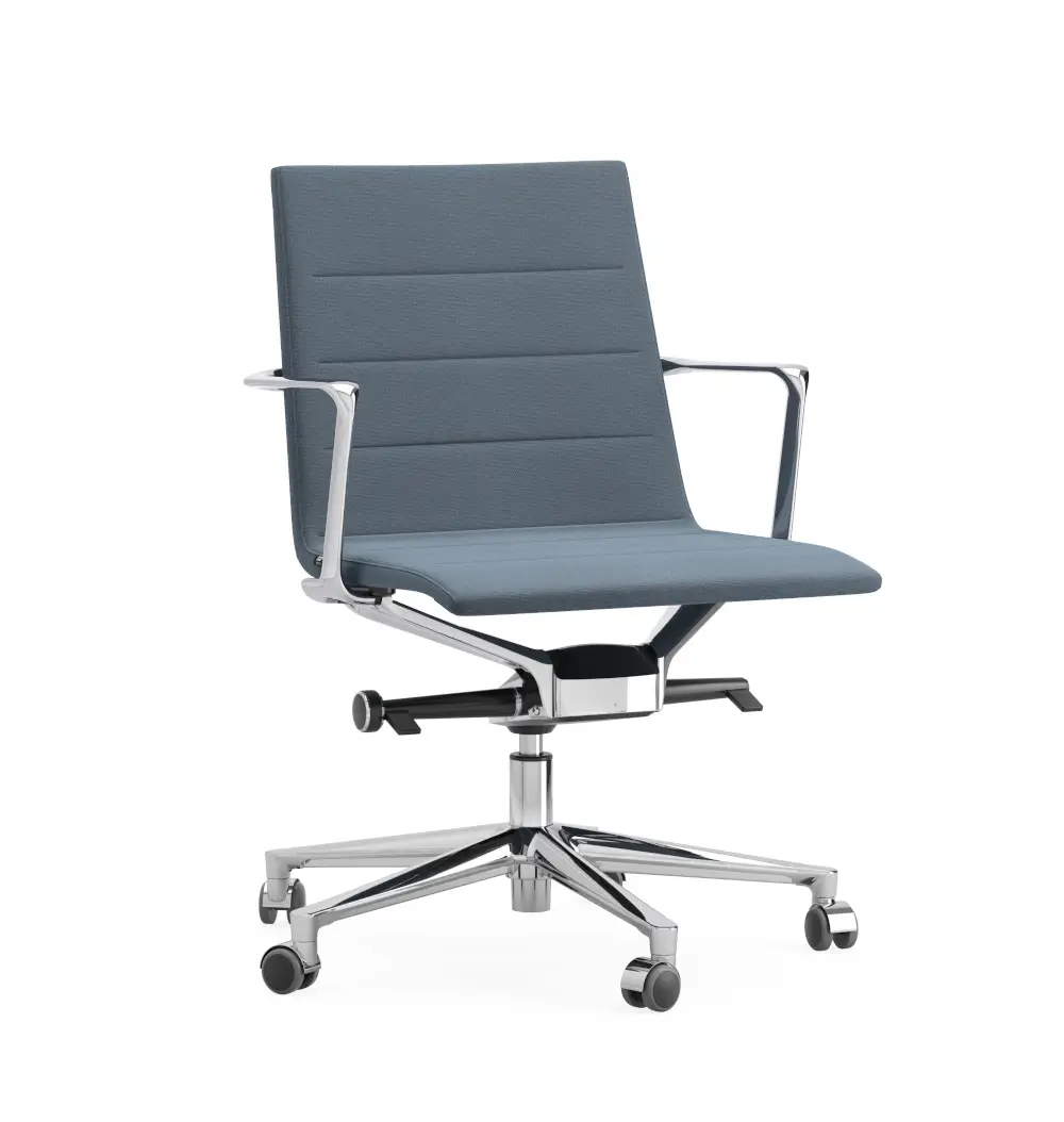 ICF Valea Chair 417 Low Back Bürostuhl mit 5-Stern-Fußkreuz, niedriger Rückenlehne für ergonomisches Arbeiten im Büro.