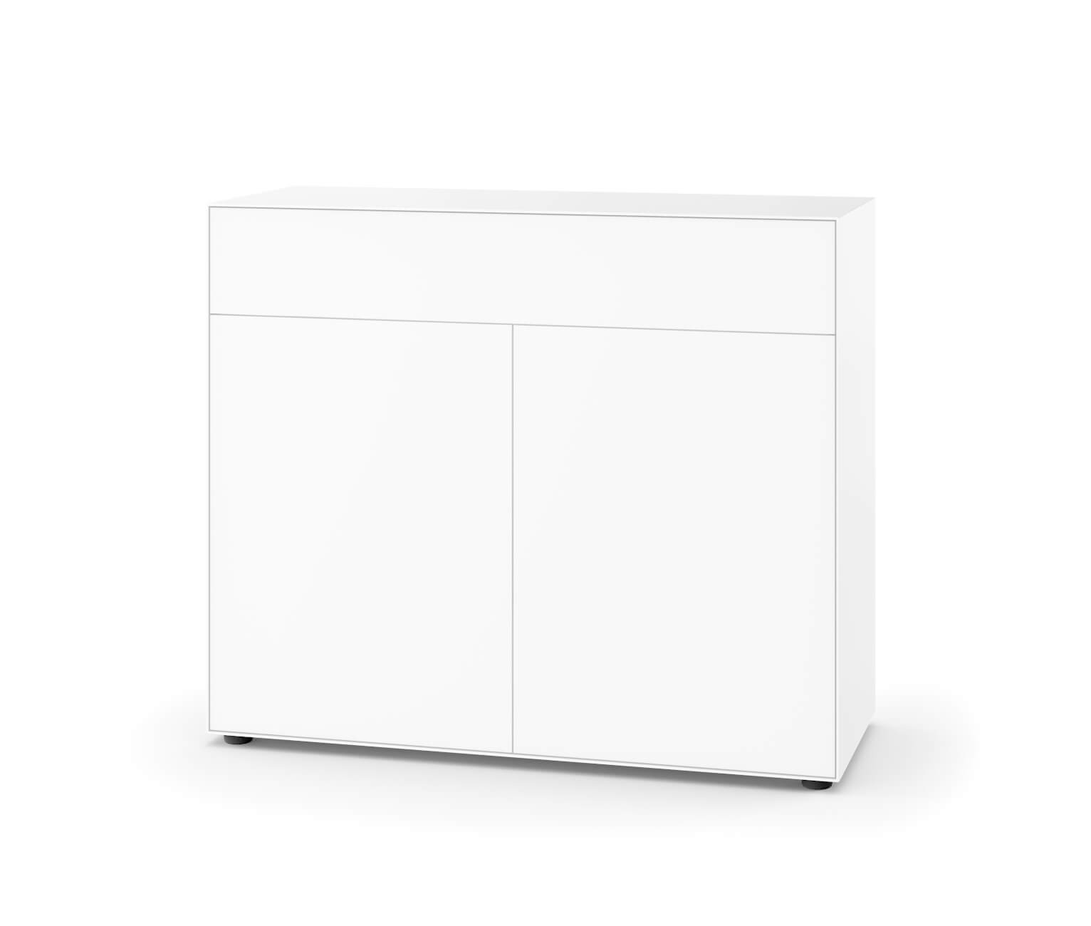 Nex Pur Box Doppeltür + Schubkasten, 100 x 120 cm, weiß