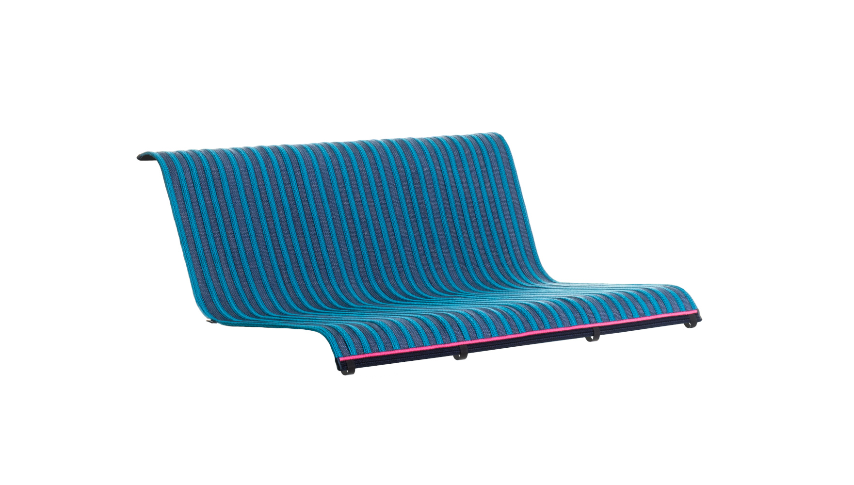Magis Sitzauflage South Bank 70 cm – blau/hellblau Magis Sitzauflage South Bank 70 cm, blau/hellblau, komfortabel, modernes Design, langlebig, Made in Italy