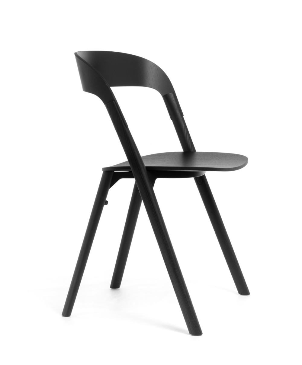 Magis Pila Stuhl schwarz, moderner Stuhl, ergonomisch, leicht, langlebig, italienisches Design