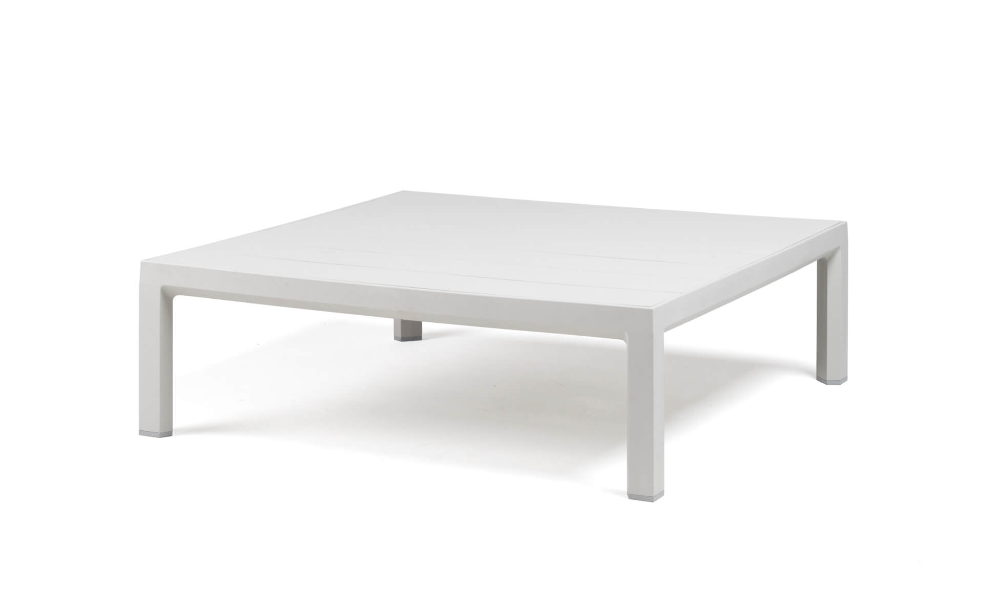 Nardi Maximo Couchtisch Gesso, Outdoor-Tisch aus Polypropylen, wetterfest, leicht, modernes italienisches Design