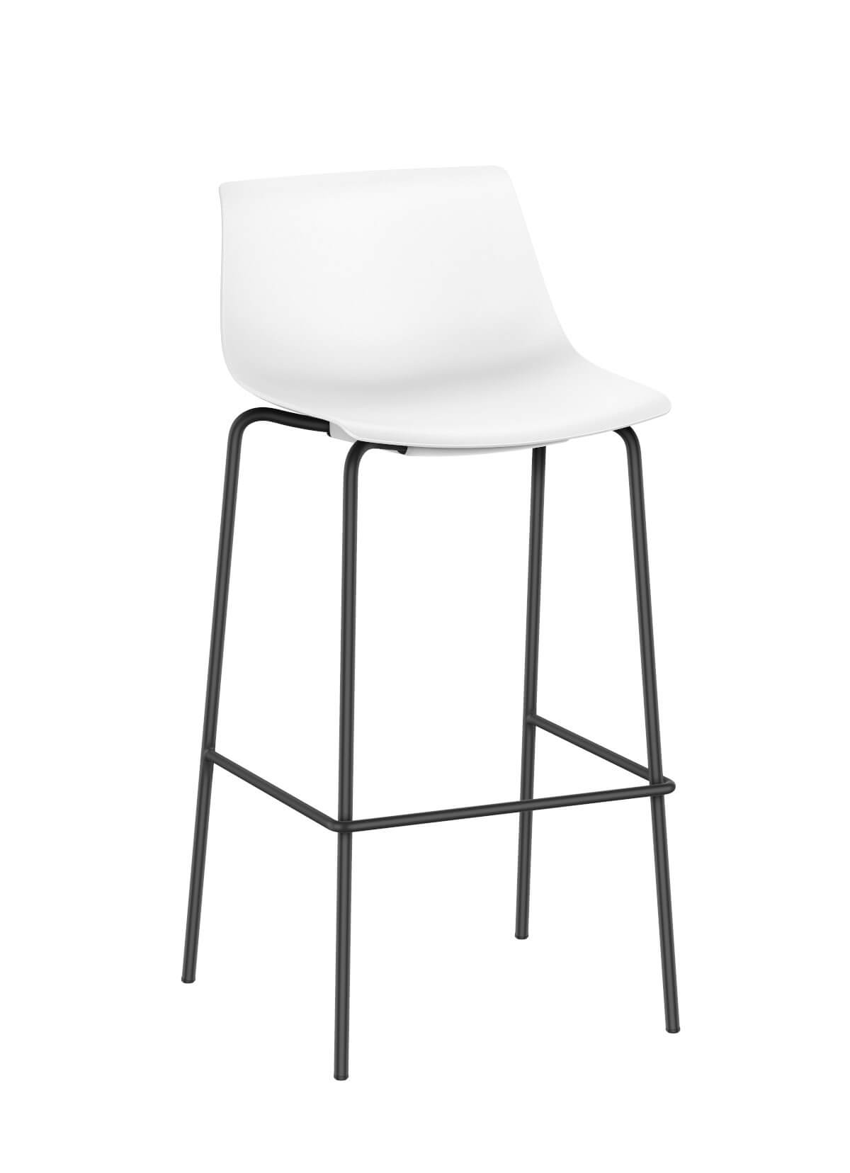 Interstuhl SHUFFLEis1 SU271 Barhocker mit Rückenlehne, drehbar, ergonomisch, modernes Design, langlebig