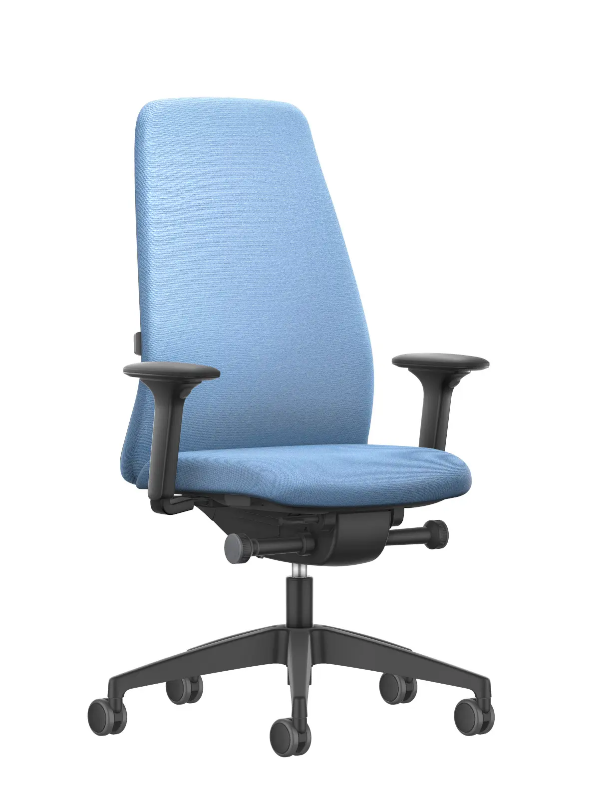 Interstuhl EVERYis1 EV112 Bürodrehstuhl in Blau in der Frontansicht