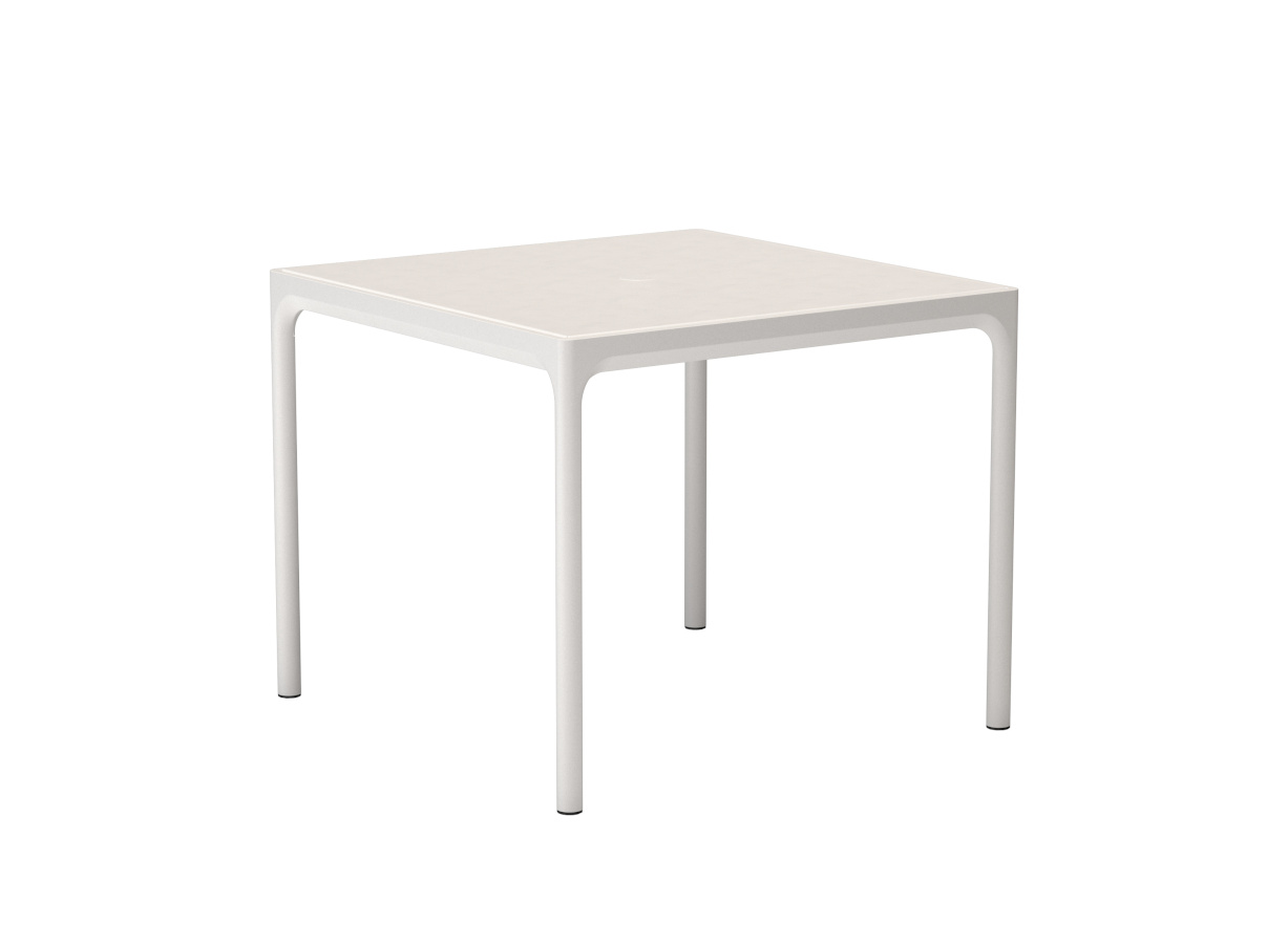 Four Gartentisch, 90 x 90 cm, muted white