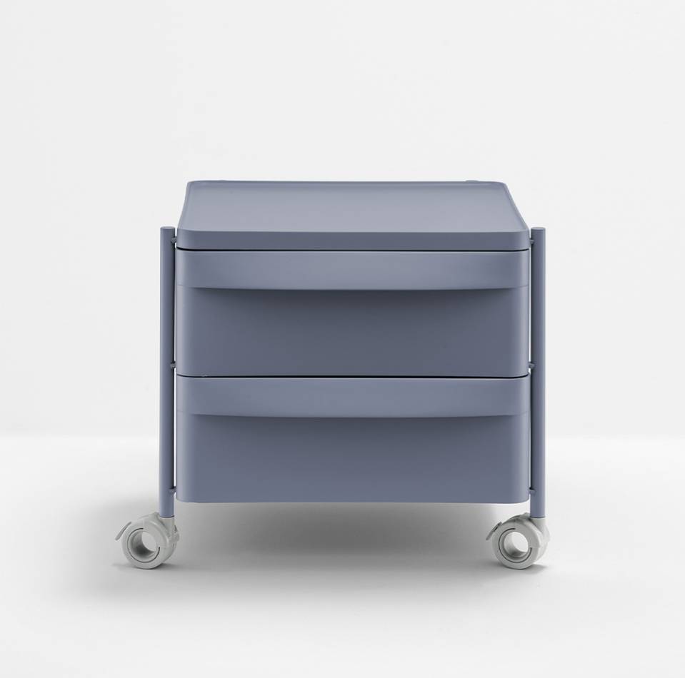 Pedrali Boxie BXL 2C Rollcontainer blau