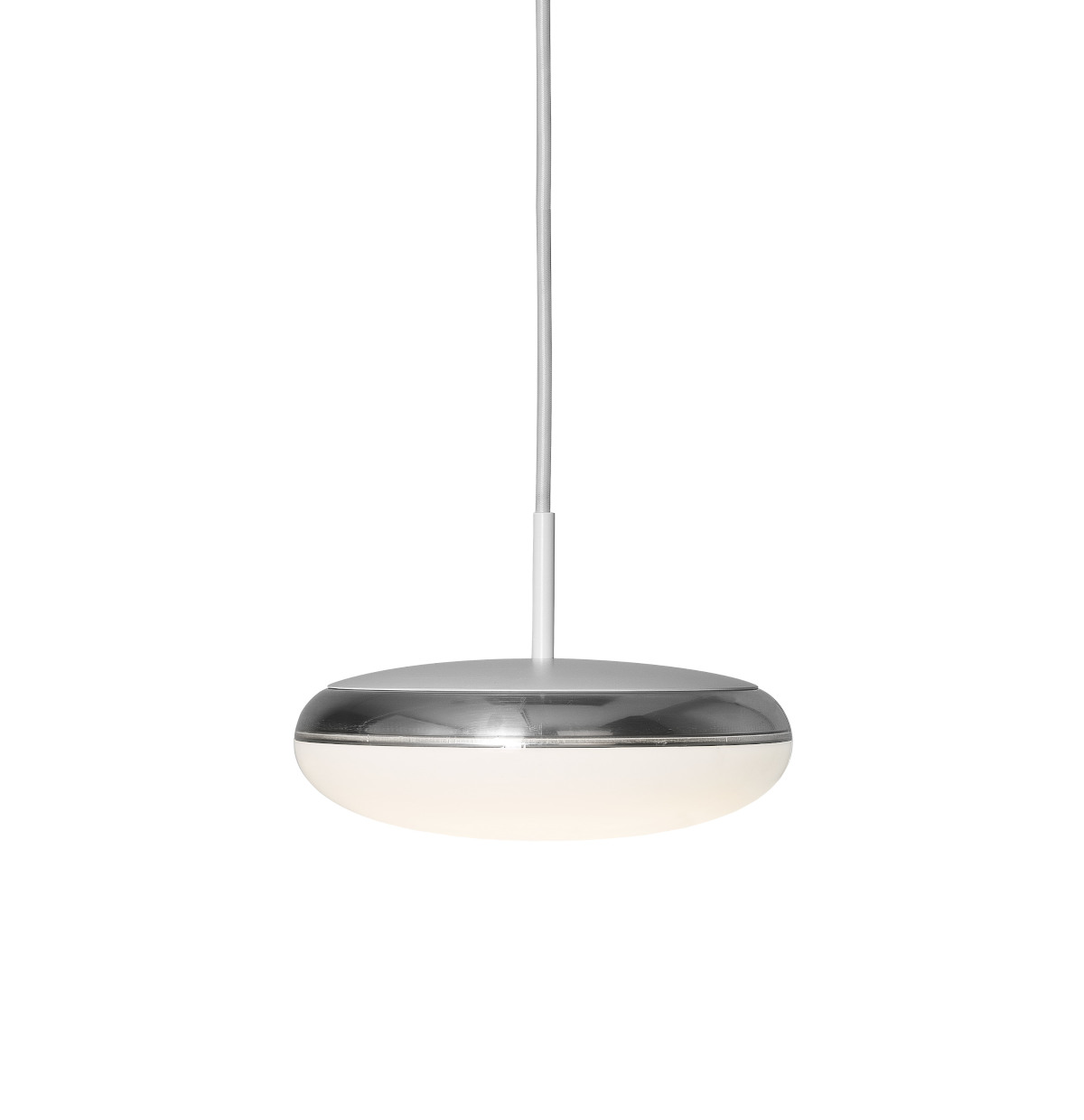Louis Poulsen Silverback Pendelleuchte 29,5 cm, moderne LED-Leuchte, rundes Design, blendfreies Licht, weiß