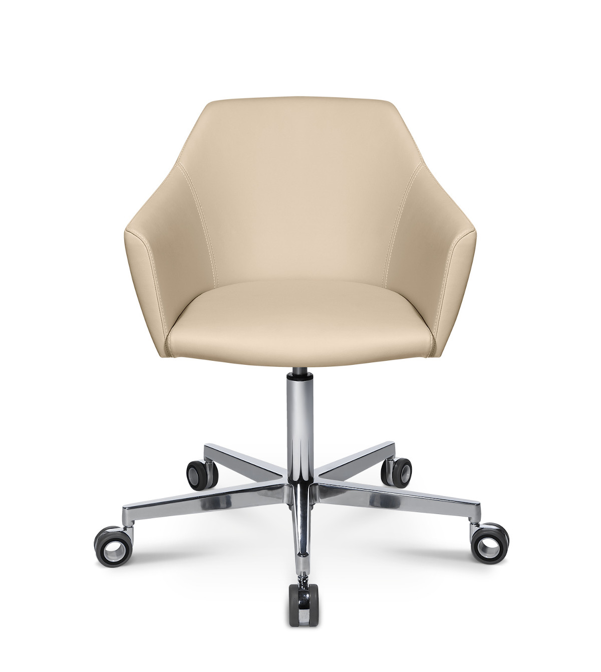 Wagner W-Cube 5 Sessel mit 5-Strahl Aluminium-Gestell, poliert, ergonomisch, hochwertig verarbeitet