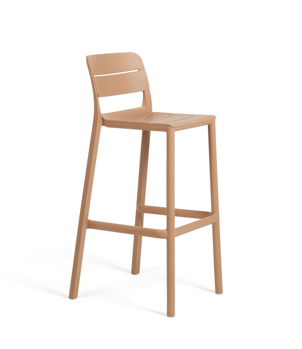 Nardi Cassia Barhocker 76 cm, italenisches Design, cappuccino, ergonomisch, langlebig, funktional