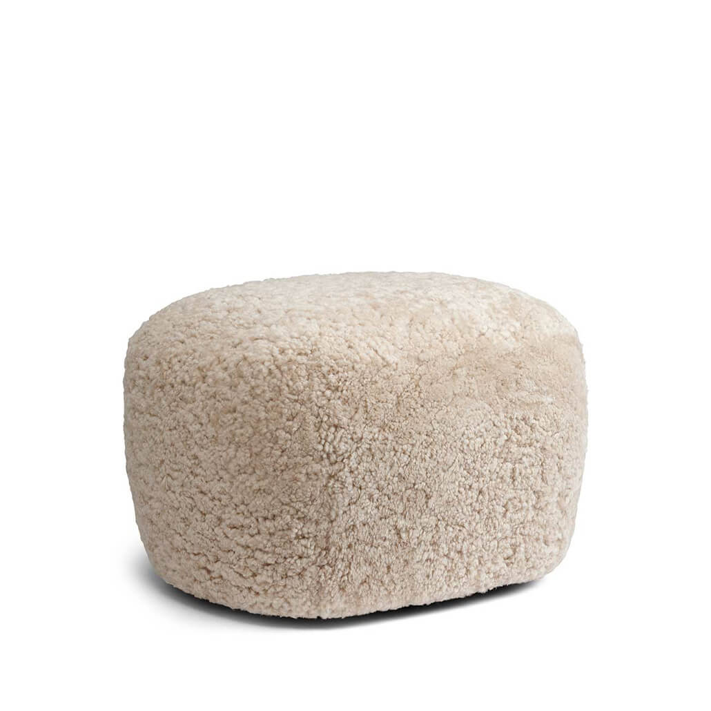 Little Big Pouf, sheepskin moonlight