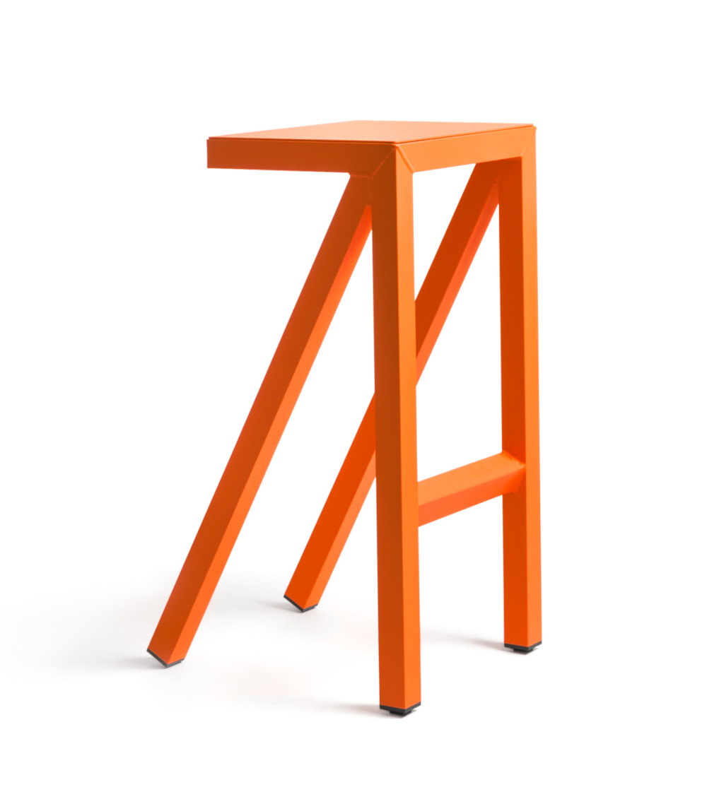 Magis Bureaurama Barhocker orange – Design-Barstuhl 74 cm Magis Bureaurama Barhocker 74 cm, orange, italienisches Design, moderner Barstuhl, langlebig