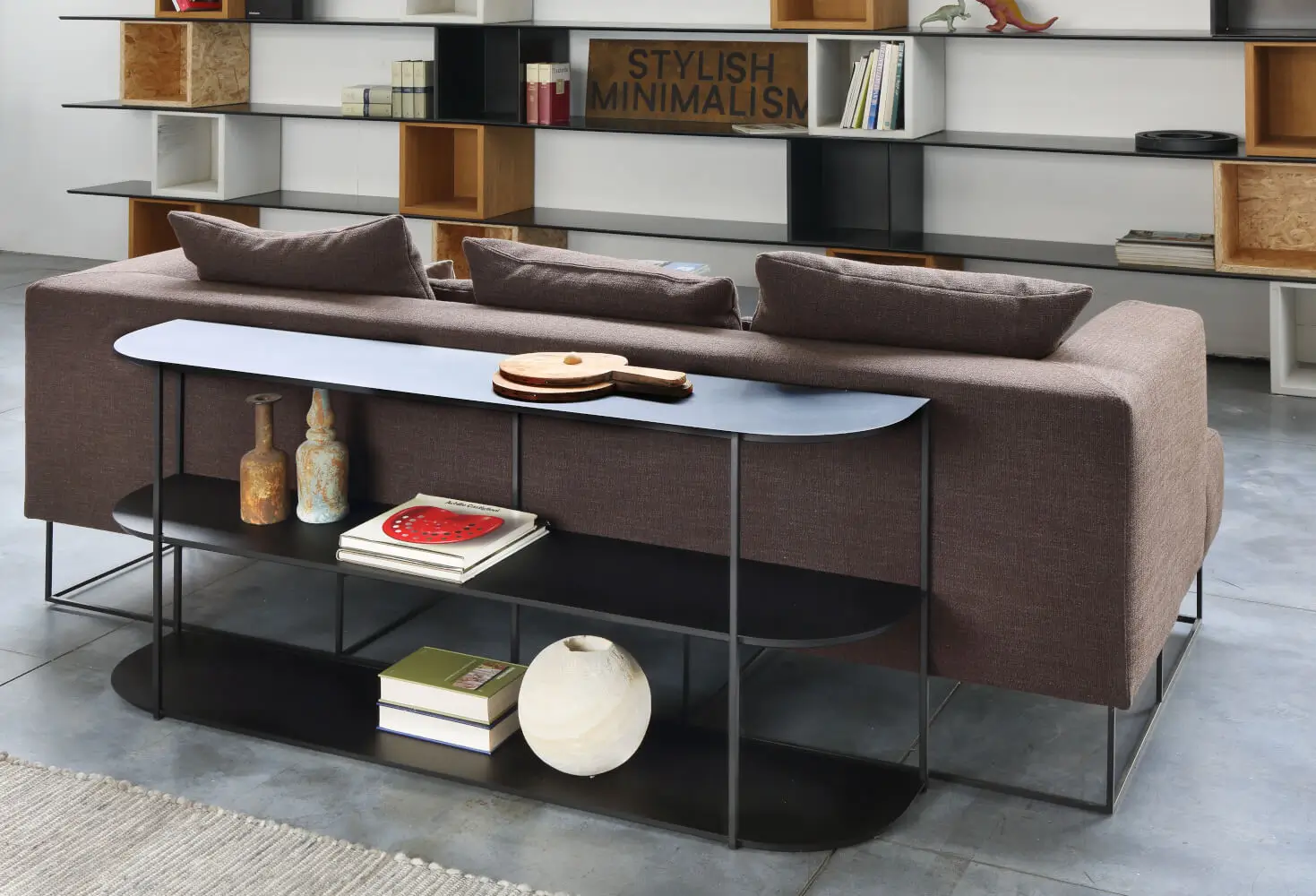 Eveline Sideboard, 150 × 83 cm, 2 abgerundete Ecken, weiß