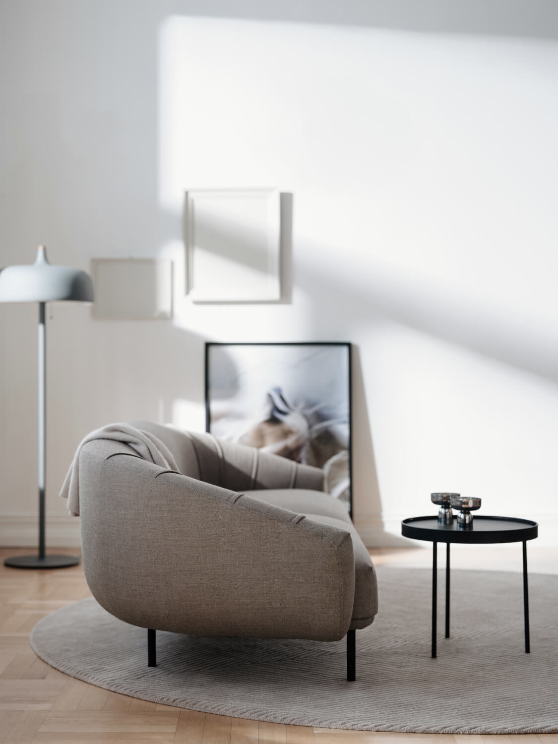 Plis Sofa 2-Sitzer, warm light grey (Brusvik 02)