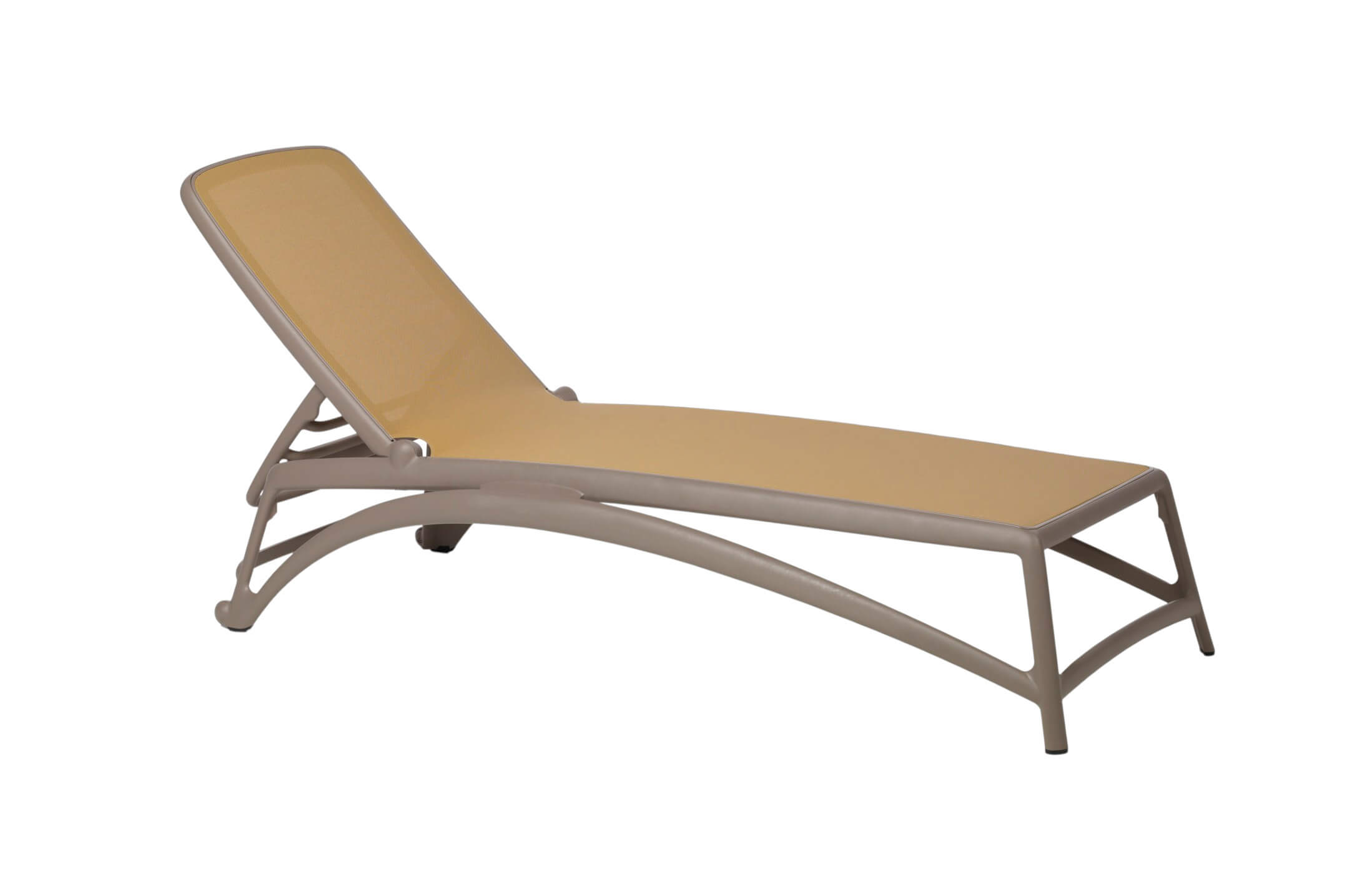 Nardi Atlantico Gartenliege, tortora/deserto, Outdoor-Liege, wetterfest, leicht, langlebig, italienisches Design