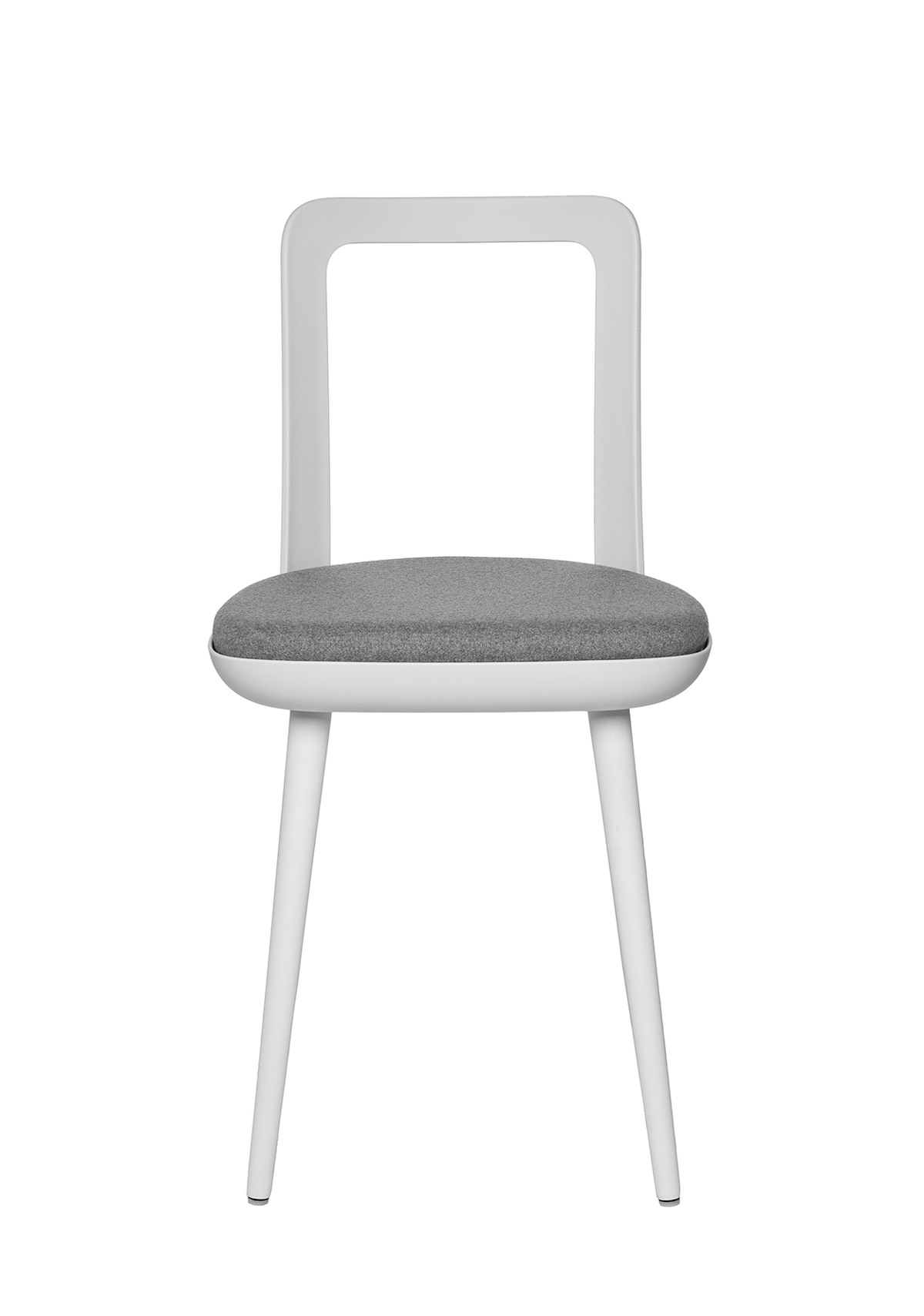 Wagner W-2020 Esszimmerstuhl mit Sitzkissen, Holzbeine Eiche geölt oder Buche lackiert, moderne Form